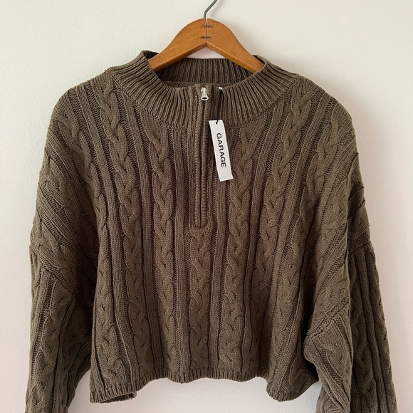 GARAGE knit cropped sweater - Picture 3 of 5